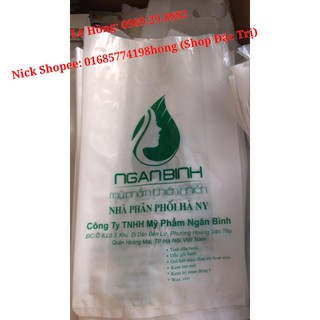 10 Túi bóng Ngân Bình túi PE trắng sứ, Dẻo dai bền đẹp, size 20x30, Túi bịch nilon bọc đựng hàng, Túi nilong hột xoài HD