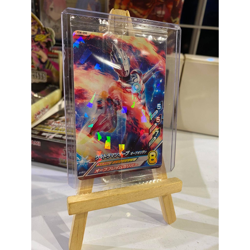 Thẻ bài sưu tầm bánh xốp Ultraman 3 - Ultraman Orb - Tặng bọc bài nhựa bảo quản