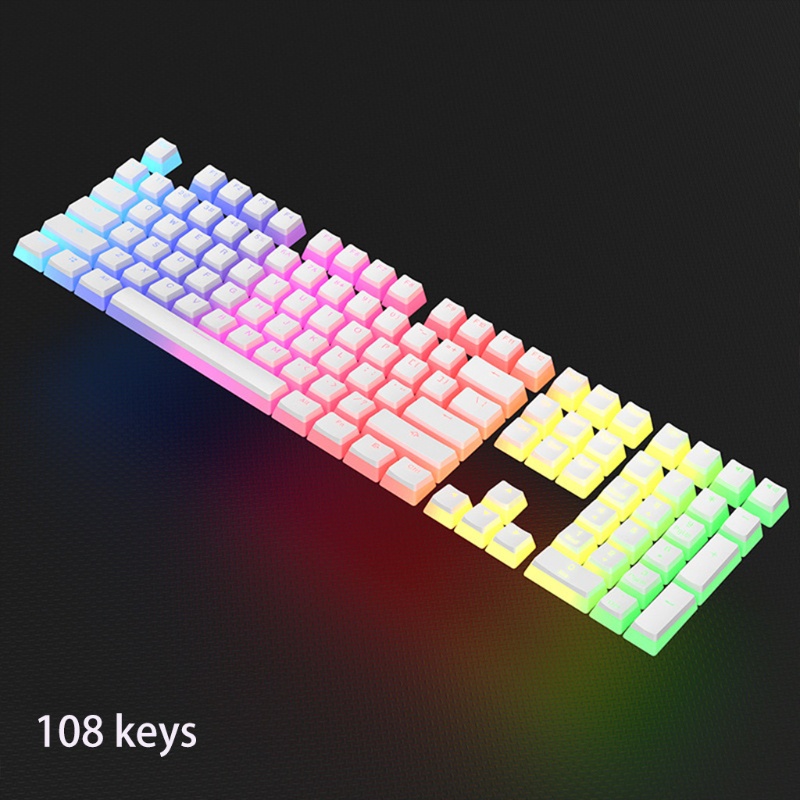108 Nắp phím đèn nền profile OEM Pudding bằng PBT thích hợp cho bàn phím cơ RGB