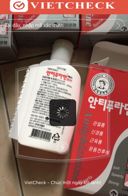 Dầu Nóng Xoa Bóp Hàn Quốc Antiphlamine 100ml nhập khẩu từ Hàn Quốc