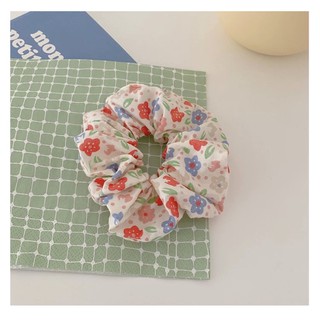 CỘT TÓC SCRUNCHIES - HOẠ TIẾT HOA XINH