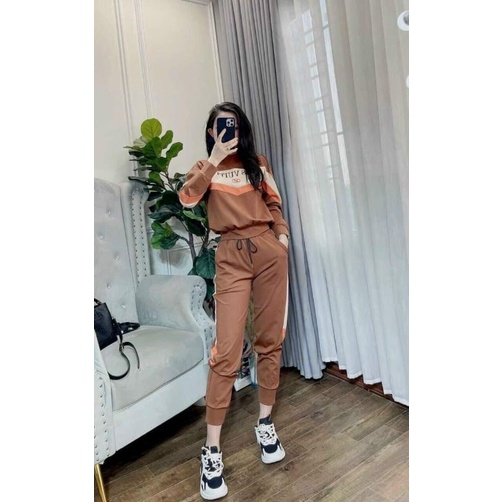 Bộ thể thao nữ thu đông mặc đi làm đi chơi umi