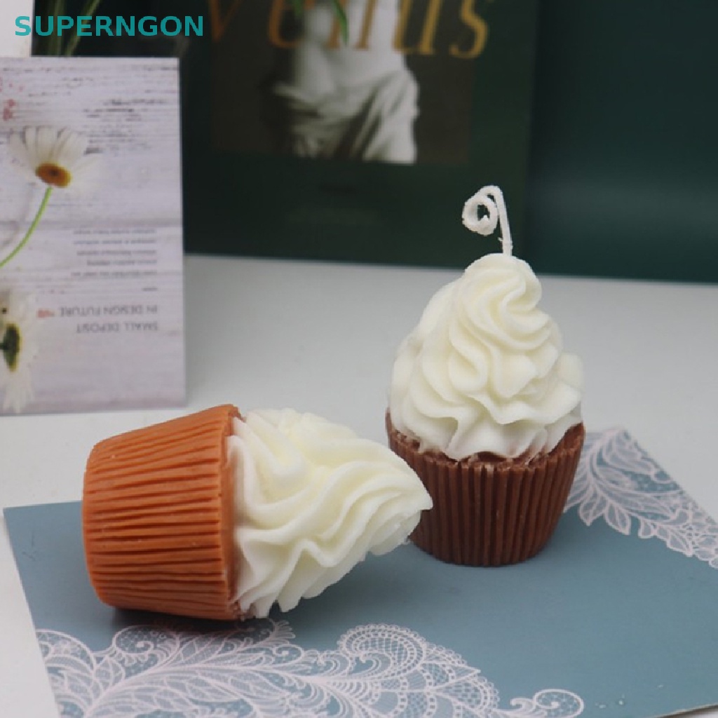 Khuôn Silicone Làm Bánh Tạo Hình Ly Kem 3D Độc Đáo Tiện Dụng DIY