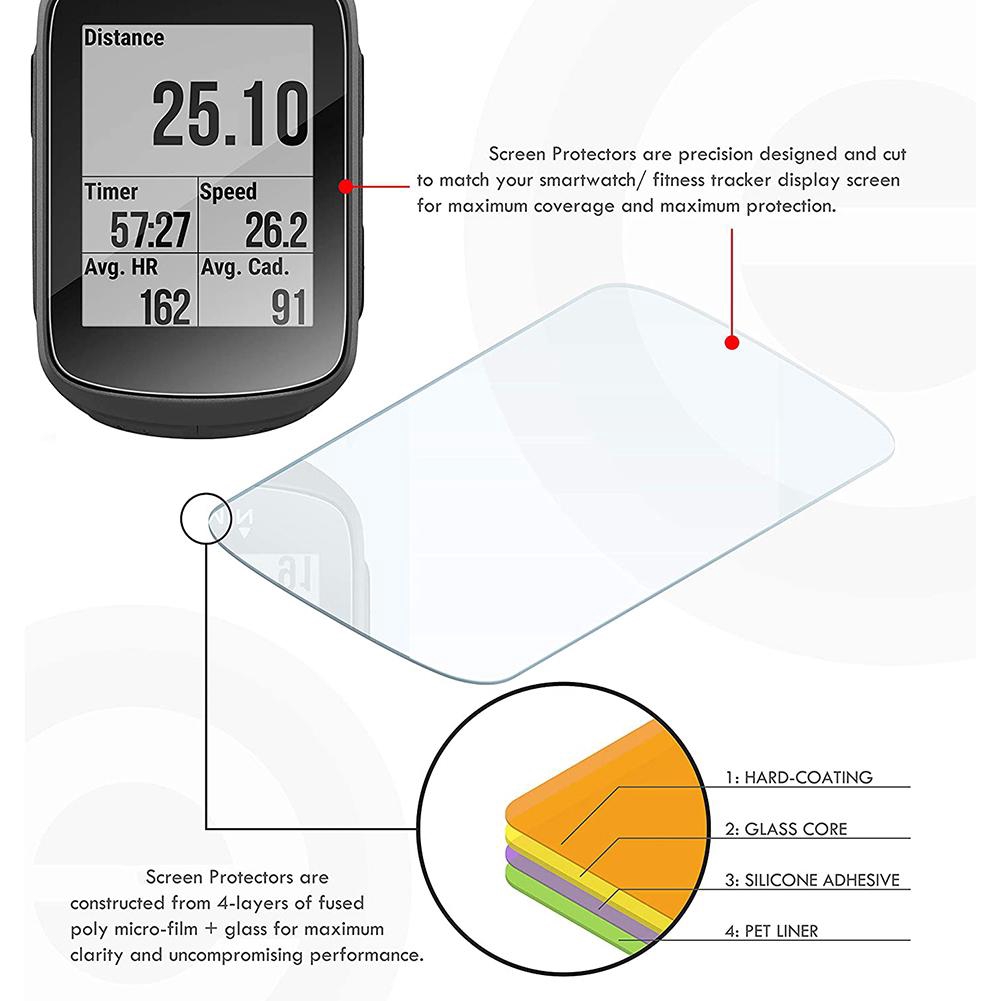 Set 3 Kính Cường Lực Chống Trầy Cho Garmin Edge 130