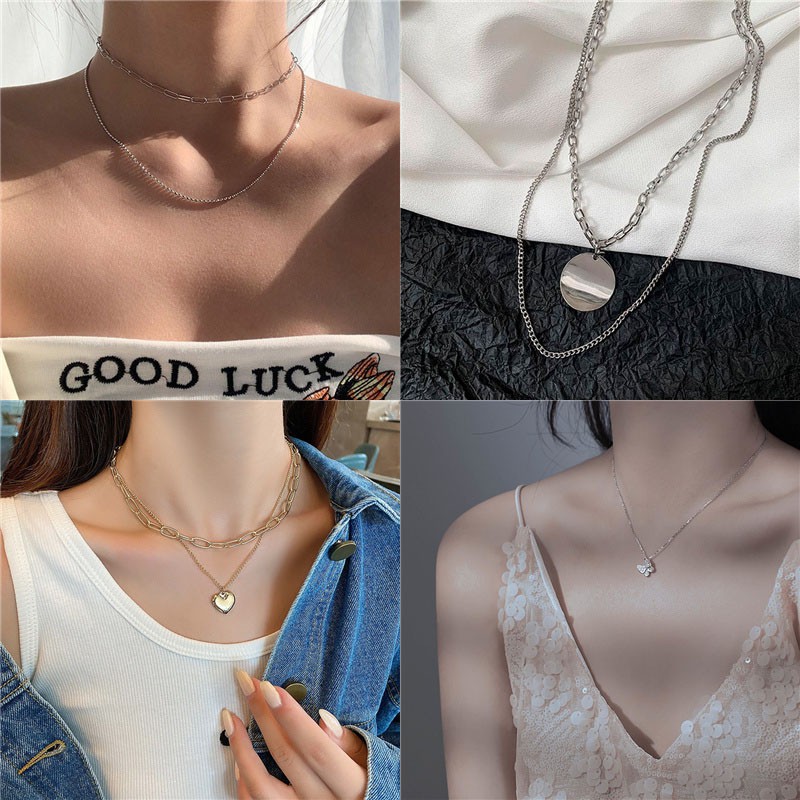 Vòng Cổ Thời Trang Phong Cách Hàn Quốc Cho Nữ
