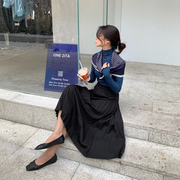 Chân Váy Đen Xếp Ly Dài Loại 3 Hàng Vn Xuất Xưởng Freeship,Váy Xếp Li Dáng Dài Cạp Chun Hàng Giá Rẻ Siêu Xinh Mới | BigBuy360 - bigbuy360.vn