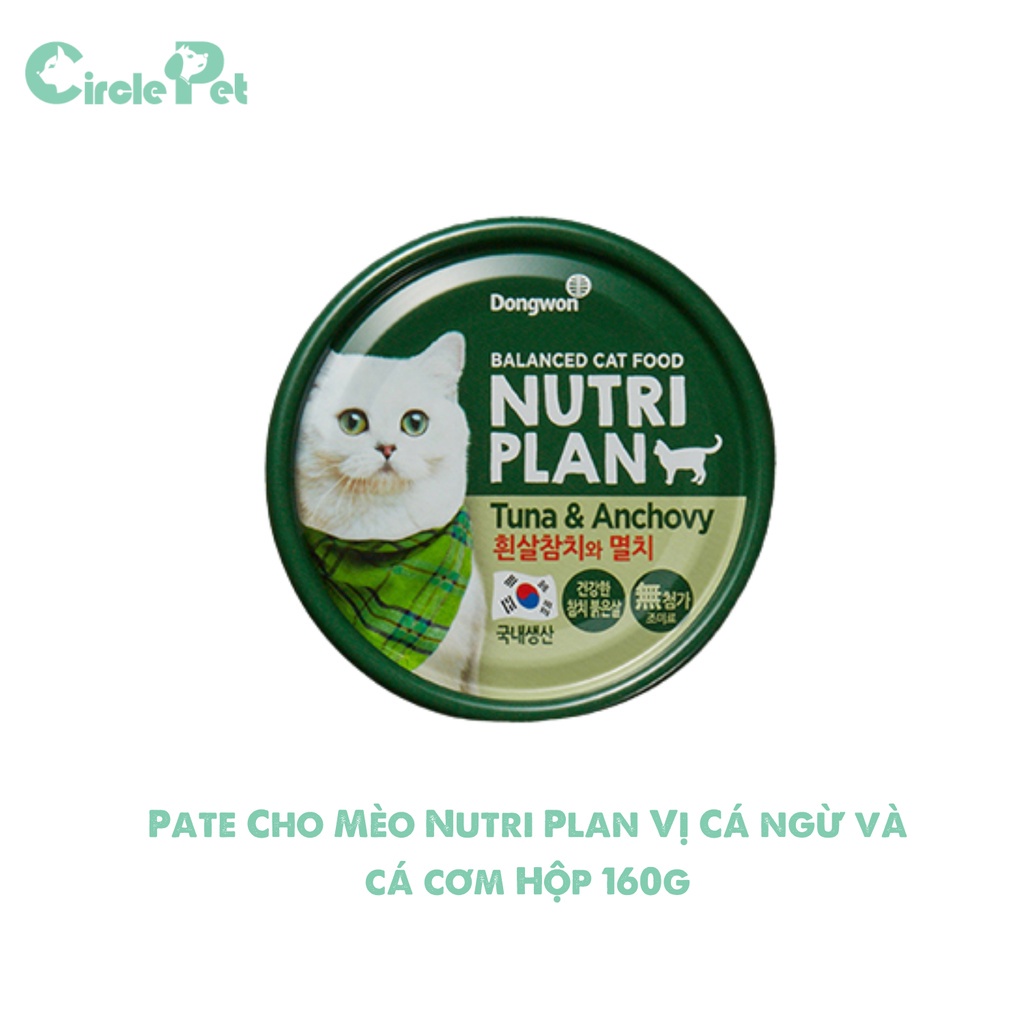 Pate Cho Mèo Nutri Plan Giàu Chất Dinh Dưỡng Thơm Ngon Bổ Dưỡng Nhiều Vị Hộp 160g - Circle Pet