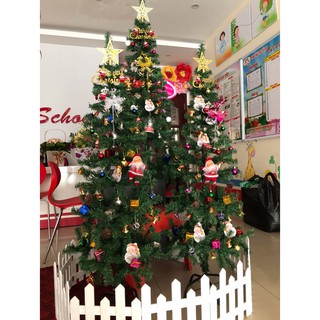 Cây thông noel cao 1.8m, full trang trí