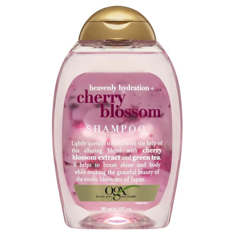 Dầu gội và dầu xả OGX Heavenly Hydration+ Cherry Blossom 385ml - USA