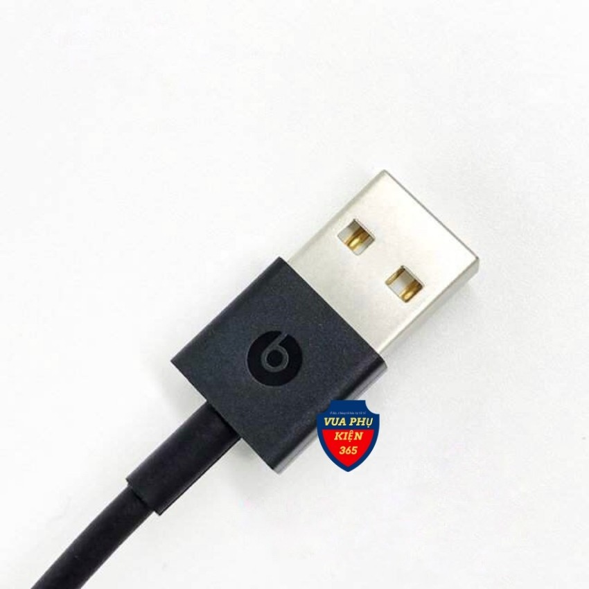 Dây Sạc Dự Phòng iPhone BEATS, Cáp Sạc iPhone BEATS Cổng USB To LIGHTNING CHÍNH HÃNG Dài 20cm CHỨNG CHỈ MFI - BH 6 Tháng