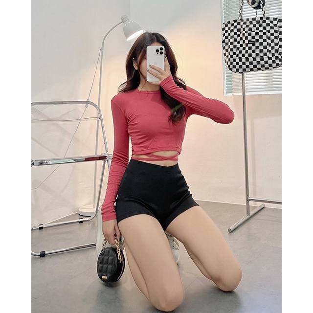 Yan Croptop▪Áo basic thắt dây eo 𝐁𝐞𝐬𝐭 𝐒𝐞𝐥𝐥𝐞𝐫