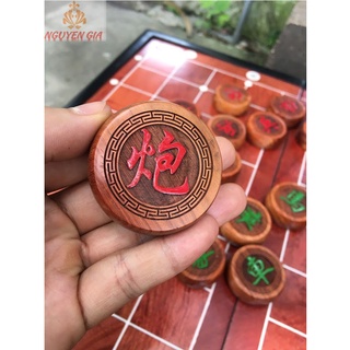 Quân cờ Tướng gỗ Hương (Không bao gồm bàn)