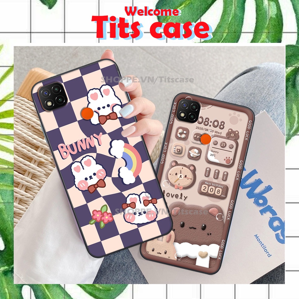 Ốp lưng Xiaomi REDMI 9C in hình GẤU K@WS- BE@R COOL-CỰC XINH-RẺ-BỂN -ĐẸP