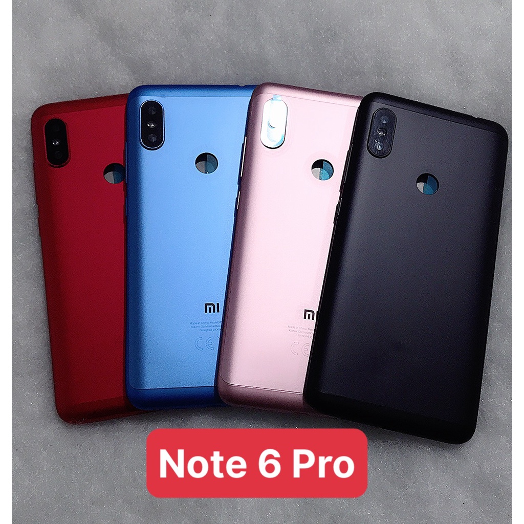 Vỏ bộ Xiaomi Redmi Note 6 Pro ( bộ gồm lưng ,sườn, phím bấm và kính cam )