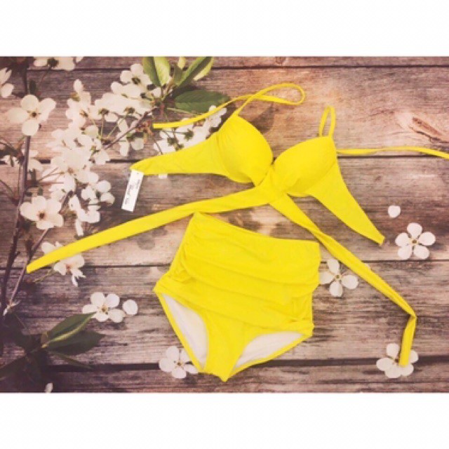 [HÀNG ĐẸP + HÌNH CHỤP THẬT] Set bikini, 2 mảnh gọng nâng ngực chéo mix quần nhún lưng cao