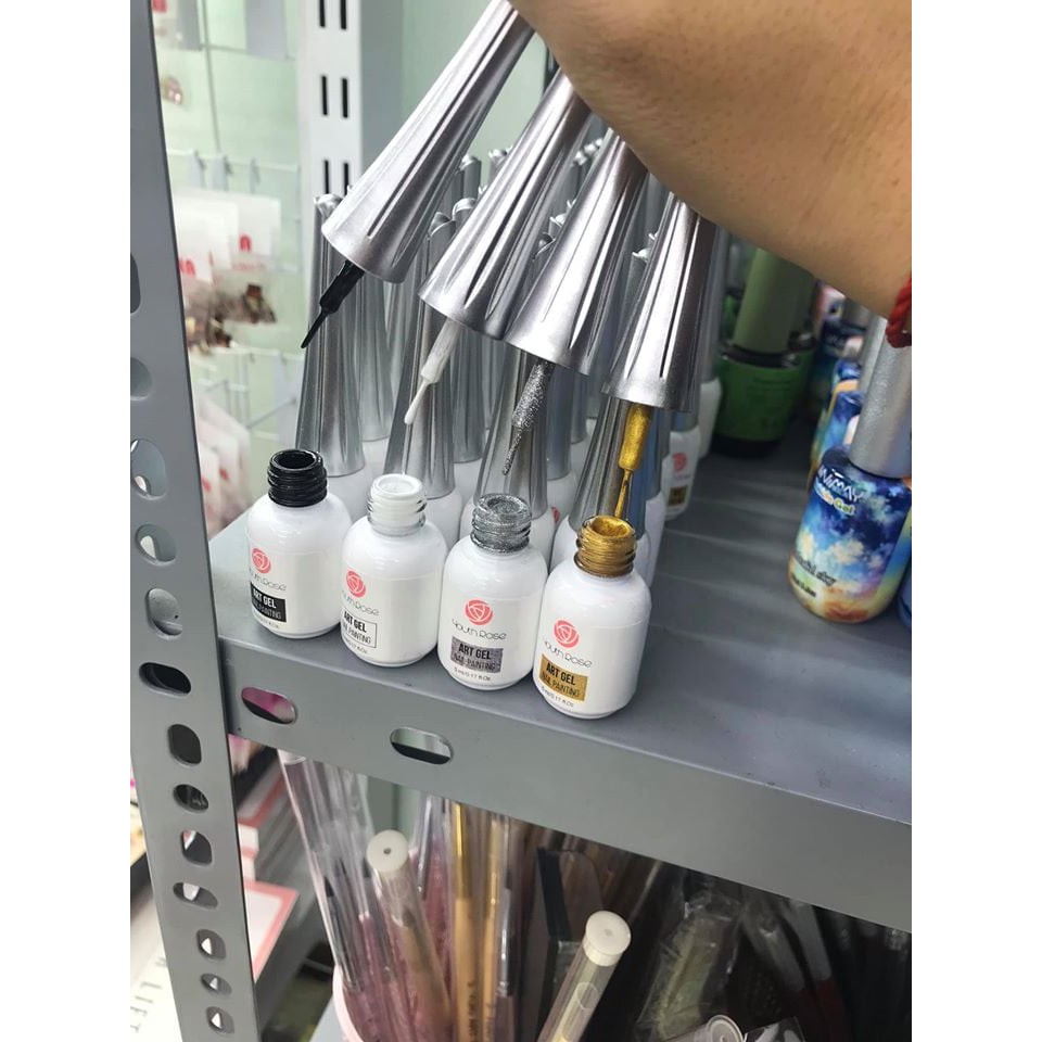Gel cọ nét Hoa Hồng  siêu đặc lẻ màu đen- trắng