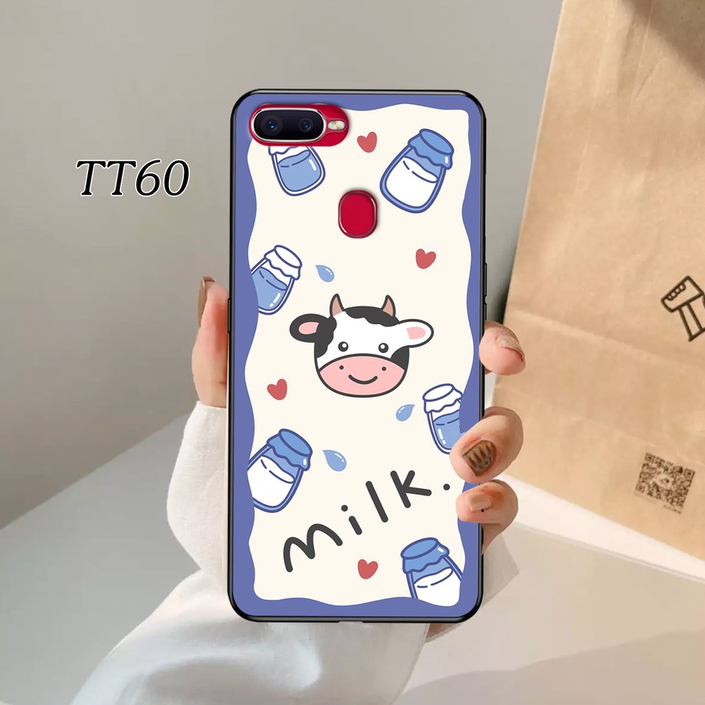 [Mới] Ốp lưng Oppo F9 - Oppo A7/A5s - Oppo A12 Bò sữa đáng yêu chống bám bẩn siêu đẹp.