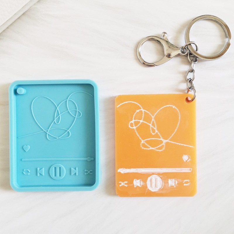 Khuôn silicone làm móc khóa hình máy nghe nhạc mp3 độc đáo