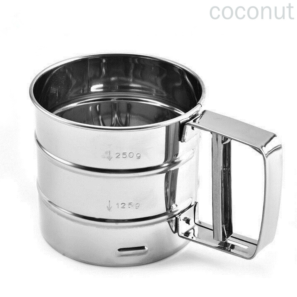 Cốc Rây Bột Bằng Thép Không Gỉ Tiện Dụng Cho Nhà Bếp