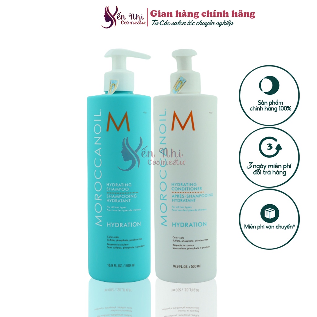 Dầu gội Moroccanoil Shampo giữ ẩm sâu moroccanoil Shampo hydration chính hãng, Mỹ phẩm tóc yến nhi DG10