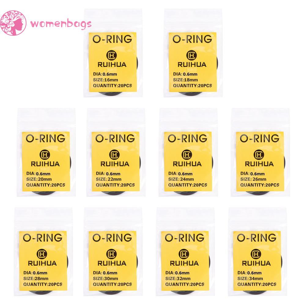 READYWB❀200pcs Waterproof O-Ring Watch Back Seal Cover Gaskets Watch Repair Tool