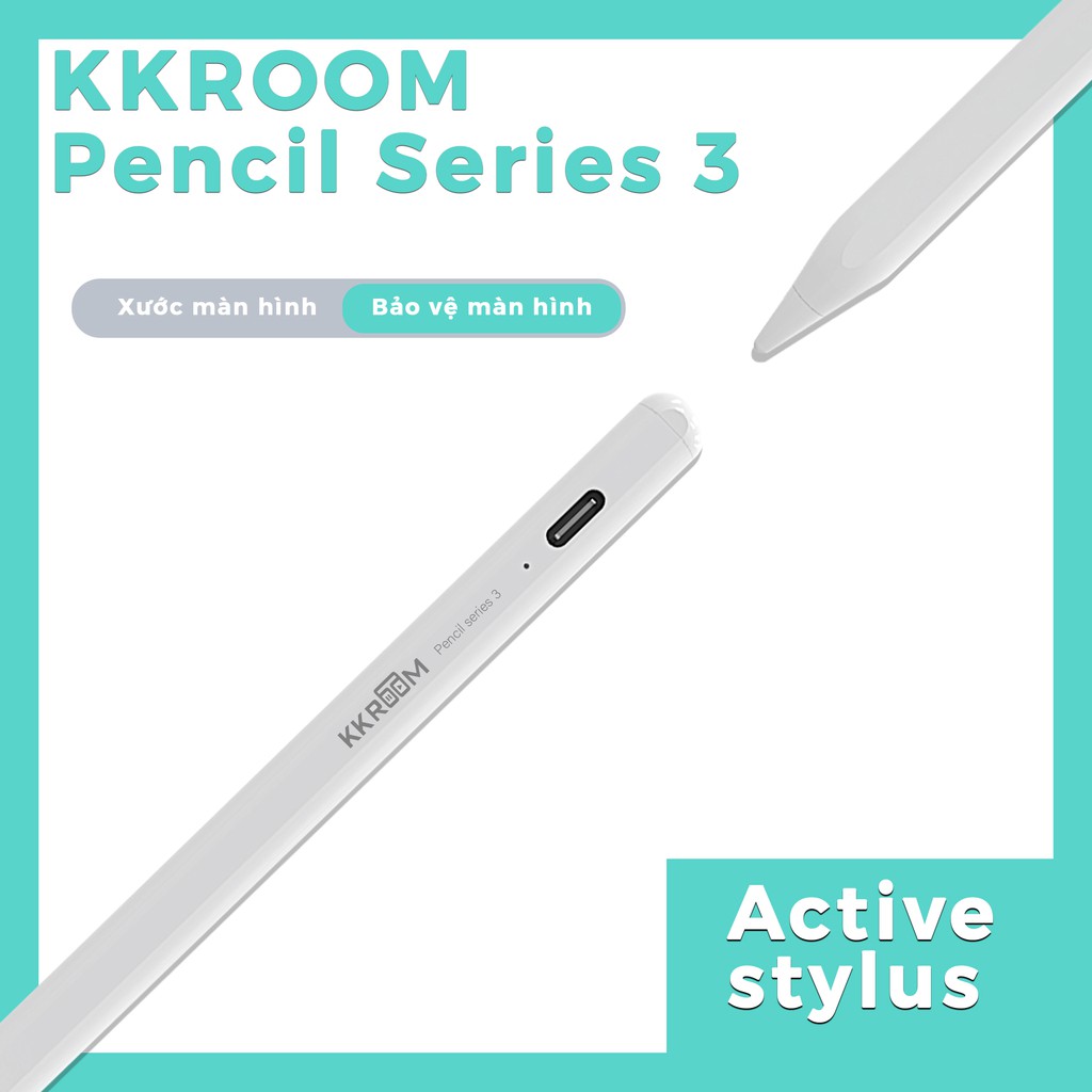 Bút vẽ cảm ứng đa năng KKROOM Pencil stylus pen active dùng cho điện thoại iphone ipad android cây viết cảm ứng