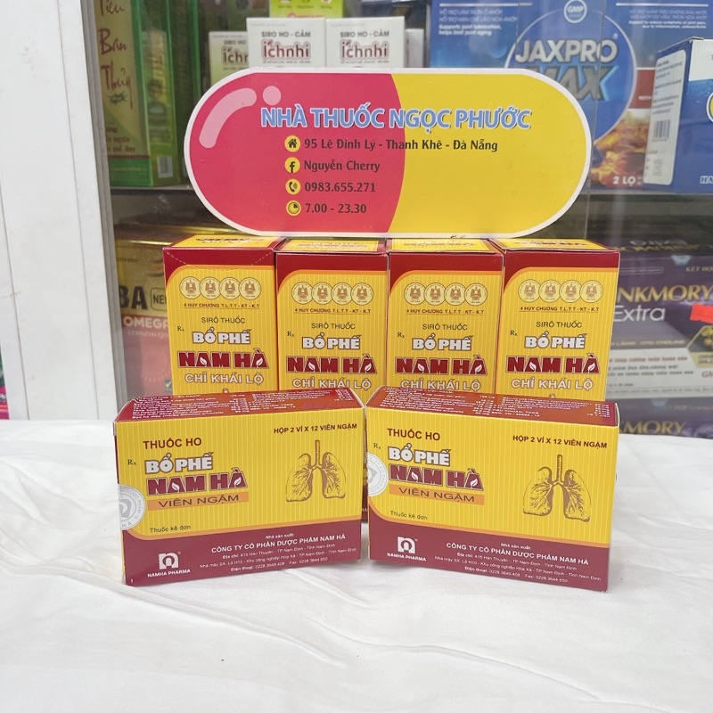 Siro B ổ Ph ế  Nam Hà 125ml - Viên Ngậm Na m Hà
