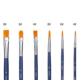 Bộ Cọ Vẽ Chuyên Nghiệp Deli 1 set / 6 Cây - 73885