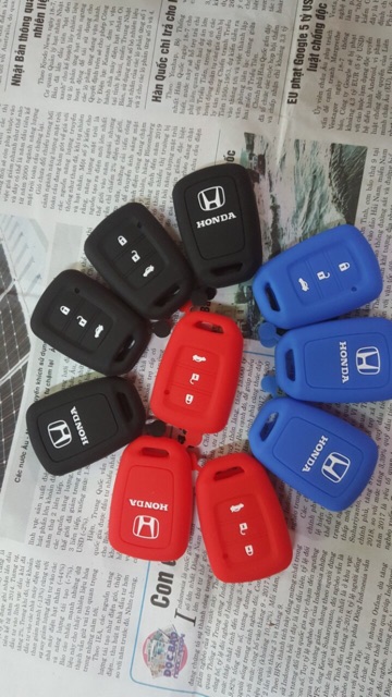 Vỏ silicone bảo vệ chìa khoá remote Honda City Jazz 3 nút