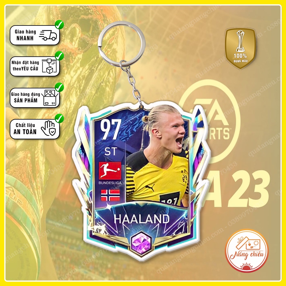 Móc khóa thẻ FFMB - Messi, C.Ronaldo, Benzema, Halladn, Kante, Modric ☘️Quà Tặng Nắng Chiều☘️