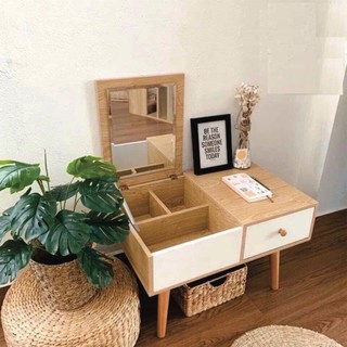 BÀN PHẤN TRANG ĐIỂM MAKEUP NGỒI BỆT NHIỀU NGĂN KÉO, GƯƠNG GẤP GỌN TIỆN LỢI