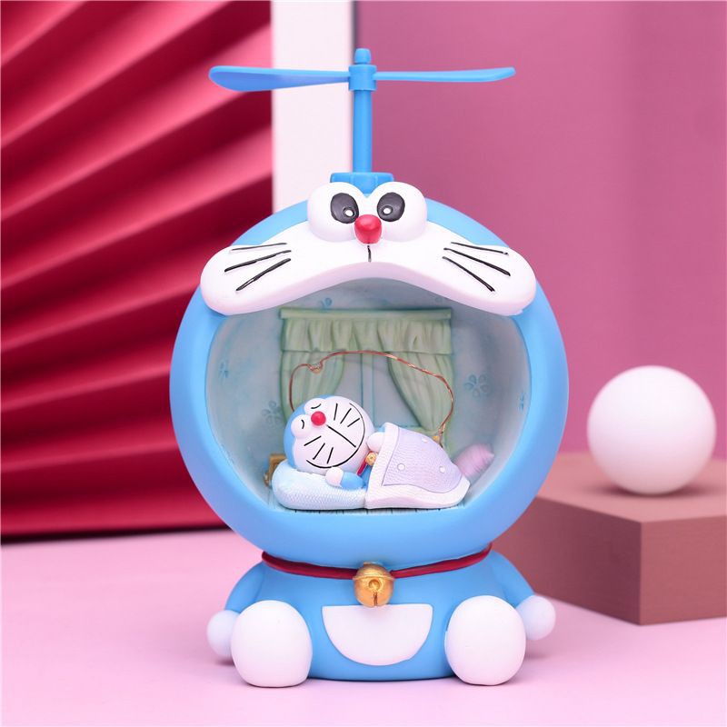 ĐÈN NGỦ DORAEMON HÁ MIỆNG DỄ THƯƠNG, TRANG TRÍ NHÀ CỬA, Quà tặng handmade - Quà tặng người yêu
