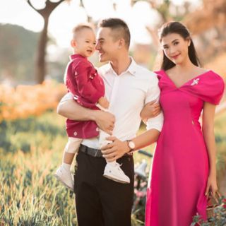 Vải tafta hồng sen