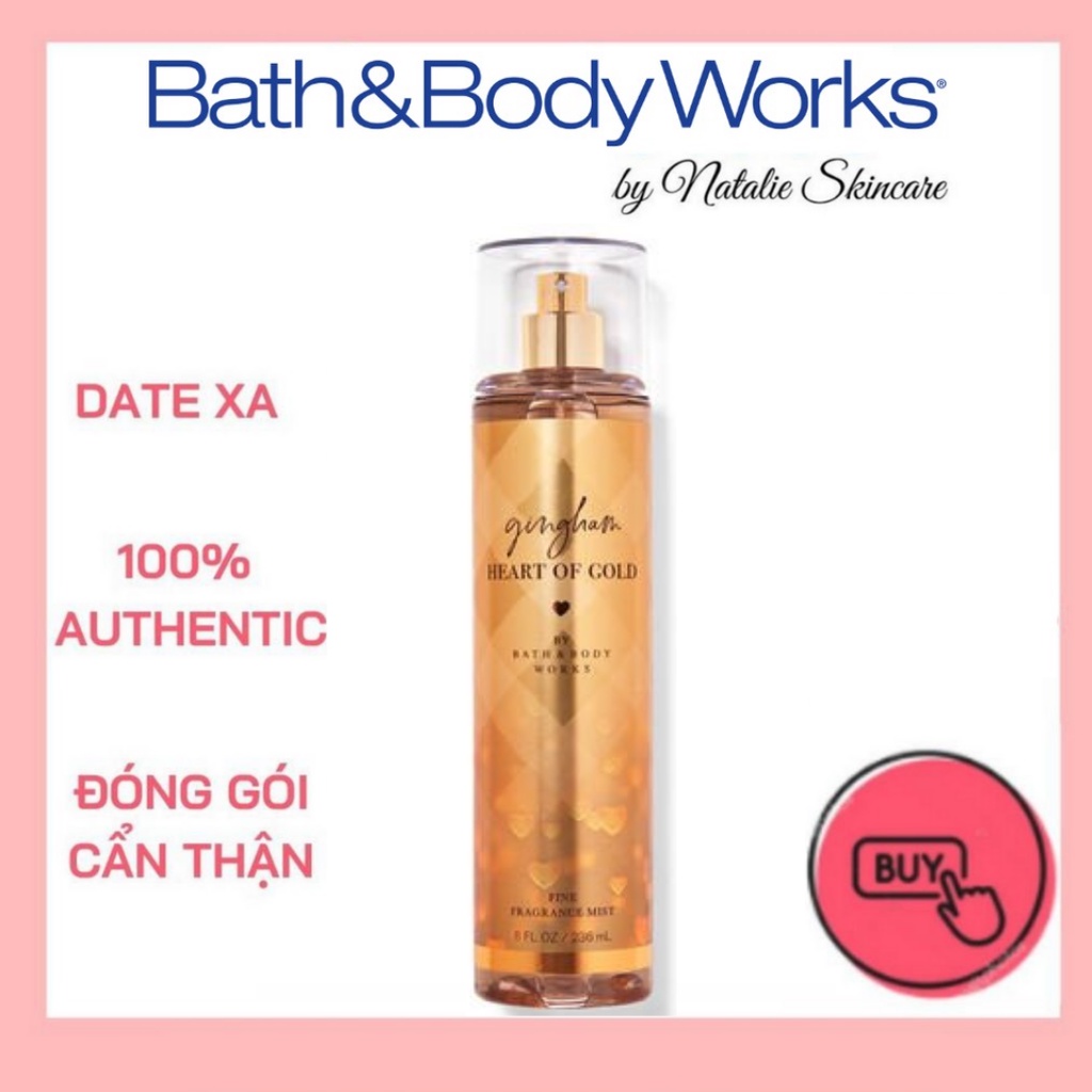Xịt Thơm Bath And Body Works Body Mist - Gingham Heart Of Gold (236ml)
