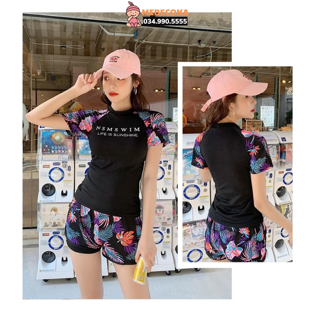 BIKINI LOẠI ĐẸP ,đồ bơi , áo tắm ngắn tay giữ nhiệt chống tia UV họa tiết siêu xinh hàng LOẠI 1