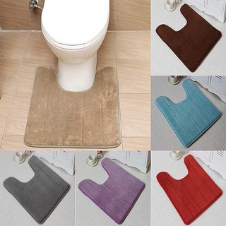 Thảm lót sàn bồn toilet hình chữ U chống trượt 40x60cm