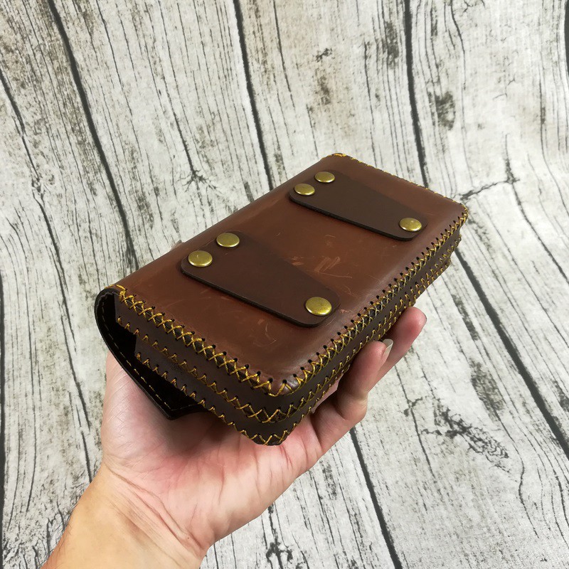 [Real Leather] Túi đeo thắt lưng da bò handmade - Zachi ZC100B26