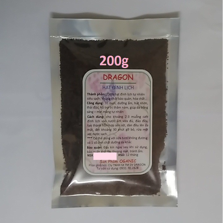 Đình Lịch (hạt ngũ hoa) DRAGON 200gram