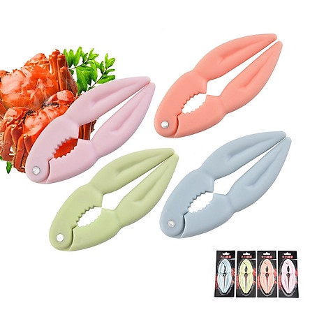 Kẹp cua bằng nhựa đặc dễ dùng, bóc hạt macca KT: 13x5x1.5cm