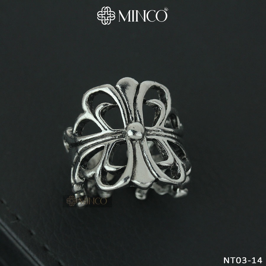 Nhẫn Nam Chrome Heart Freesize Minco Accessories phong cách phụ kiện thời trang NT03-14