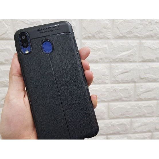 Ốp lưng dẻo giả da Auto Focus Samsung M20