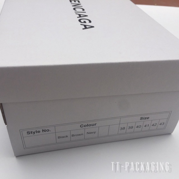 [Ảnh+Video thật] [COMBO] Hộp Giấy Carton đựng giày Hộp mũ Balenciaga + Bill thẻ + Giấy gói Nhật xịn chuẩn Fullbox