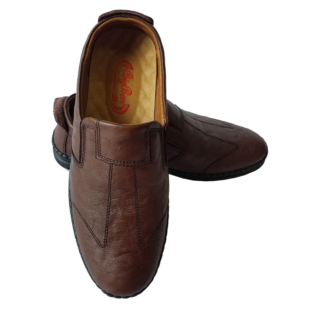 Giày Lười Nam Da Bò Thật BIGBEN Cao Cấp GM240