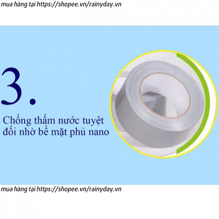 Băng keo dính chống thấm dột nước 5cm chịu nhiệt đa năng dán siêu chắc cho mái tôn công nghệ nhật bản