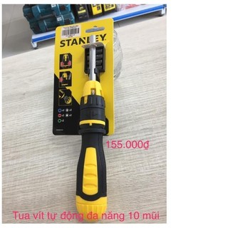 Tua vít đa năng đảo chiều, 10 mũi stanley stht68010-8