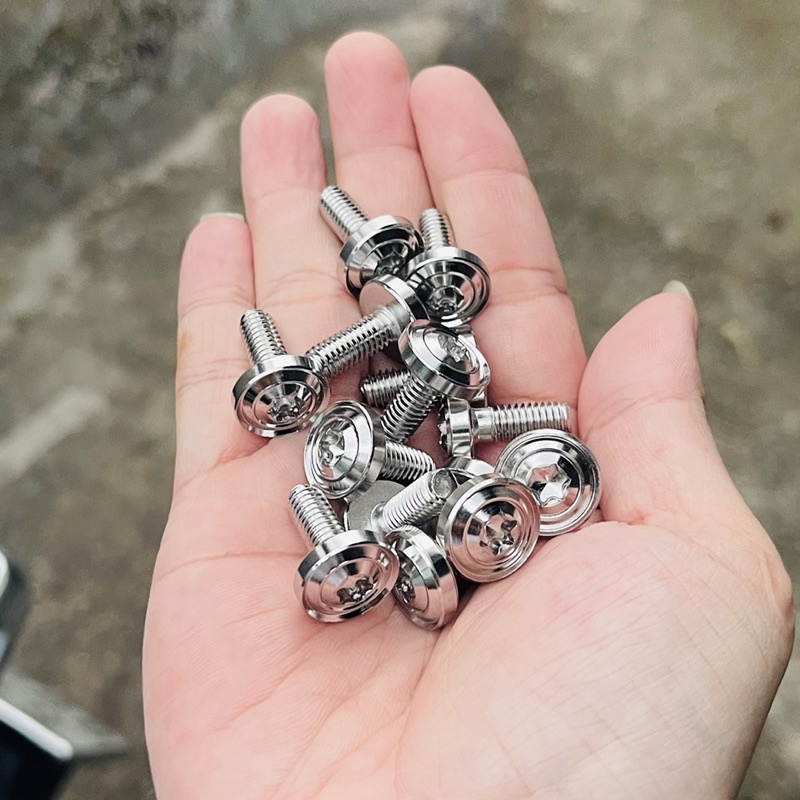 Ốc salaya 6li15 mẫu thông dụng gắn dàn áo , ốp pô , dè bửng... cực sáng đẹp