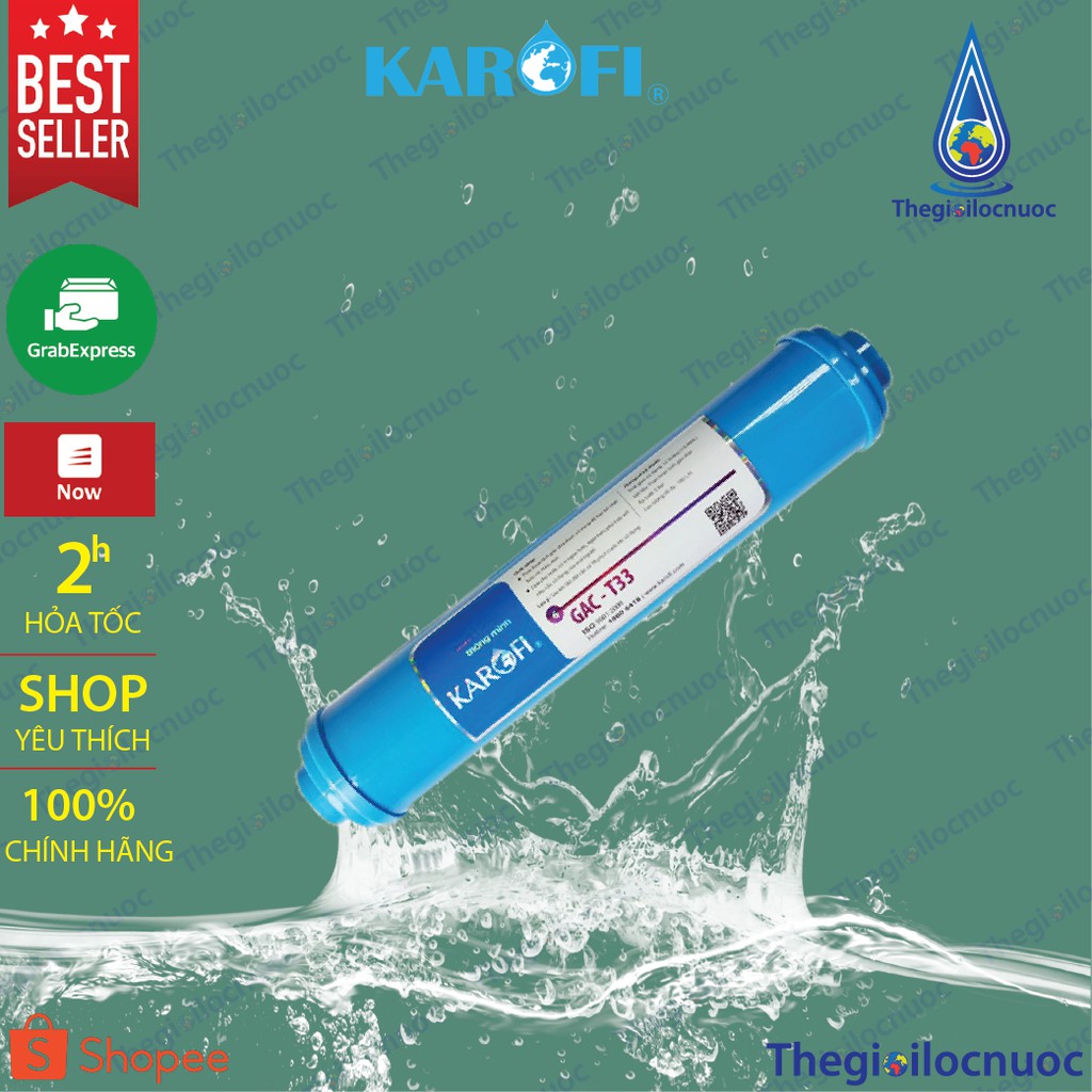 Lõi lọc nước Karofi số 6 GAC-T33