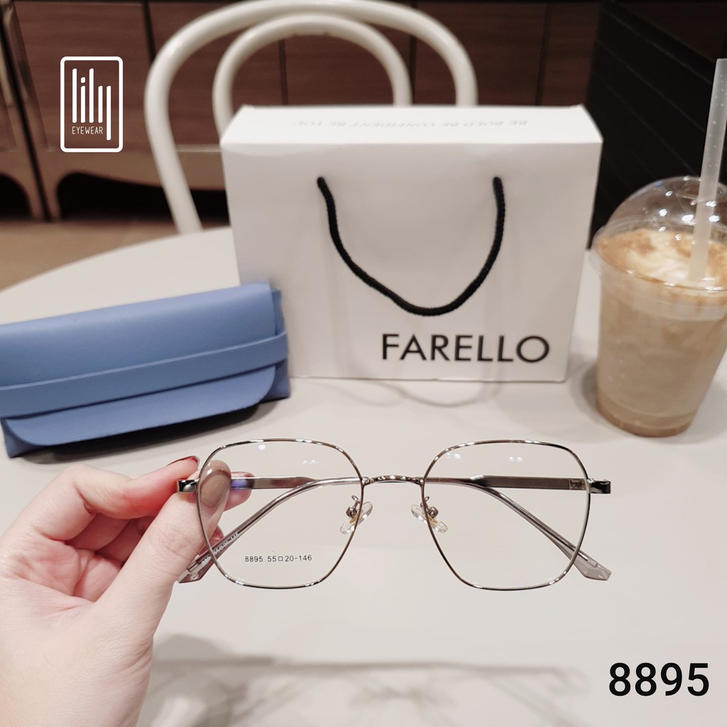 Gọng kính cận mắt kim loại viền mảnh thời trang nữ lilyeyewear 8895 | BigBuy360 - bigbuy360.vn