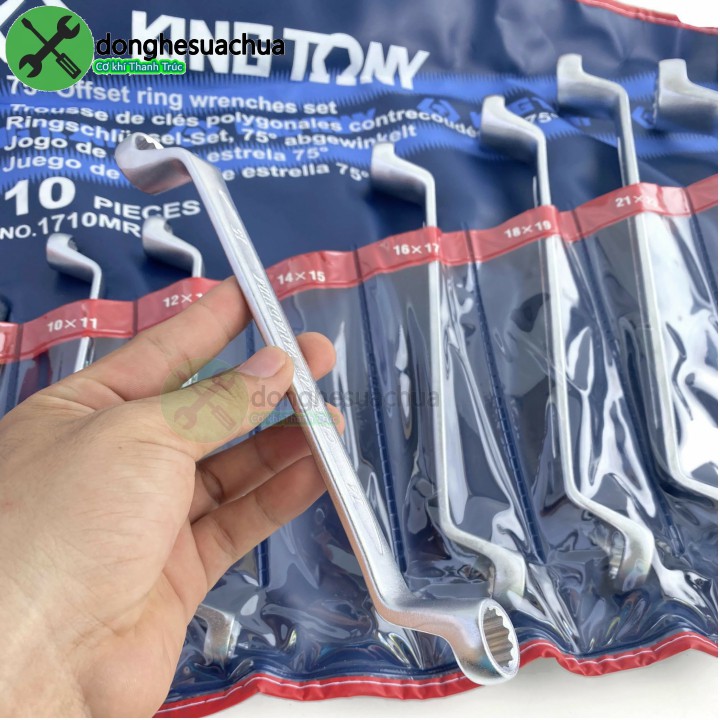 Bộ cờ lê 2 đầu tròng Kingtony 1710MR 10 cây từ 6-32mm