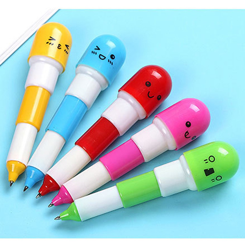 [VPP] Bút Bi Mực Xanh Hình Viên Thuốc,Bút Bi Cute Dễ Thương Cho Học Sinh |  VPP SÁNG TẠO TTC029
